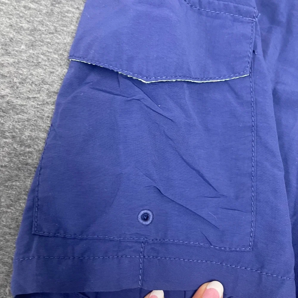 Tommy Bahama Swim Trunks Mens Medium Blue Orange Marlin Logo Cargo Pocket‎